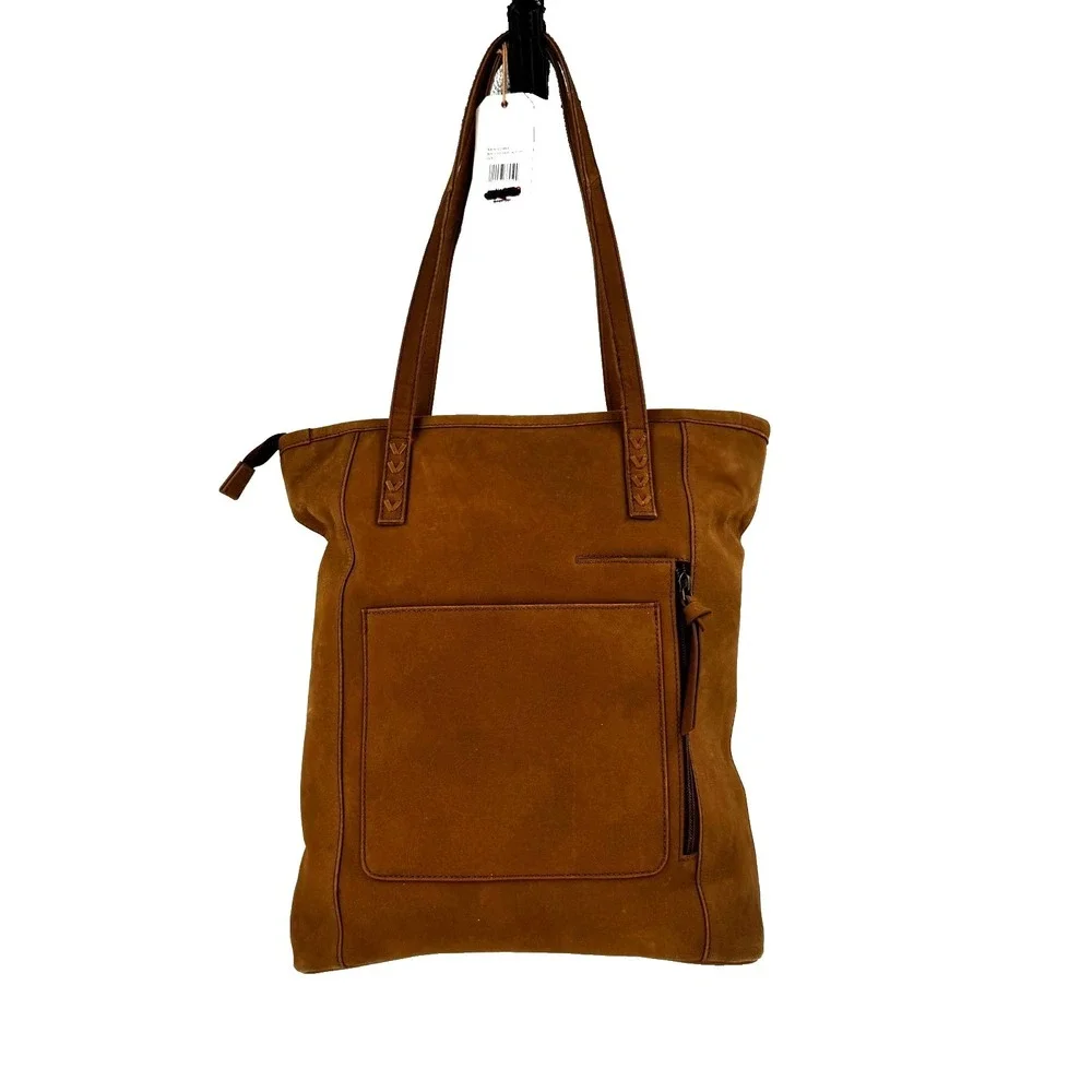 NEW Shyanne Conceal Carry Hair-On Leather Tote Bag‎ Large Gold Foil Western